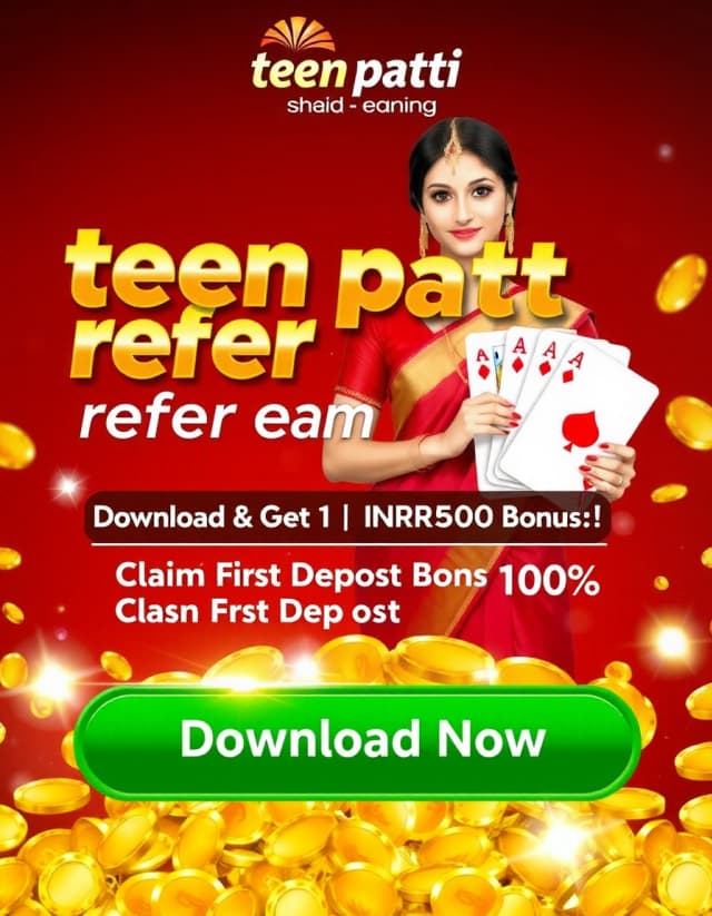 Teen Patti Refer Earn Banner
